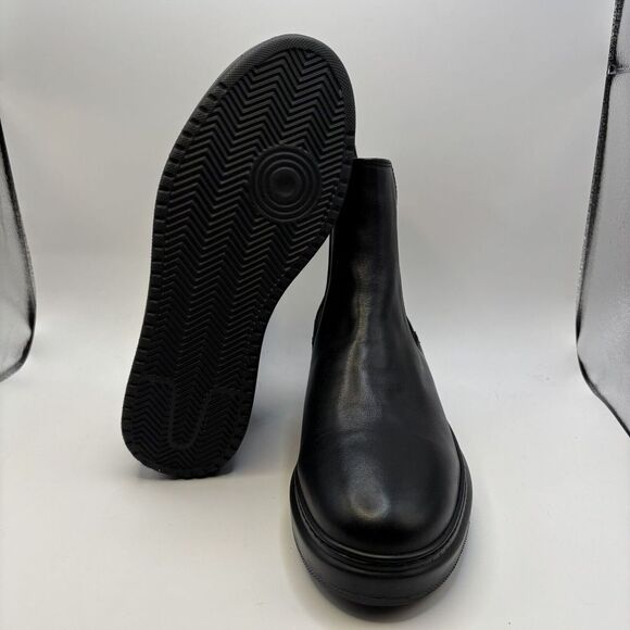 CAFENOIR Women Black Leather Ankle Boots EUR 40 UK 6.5 US 9 $270 MSRP - Picture 7 of 10